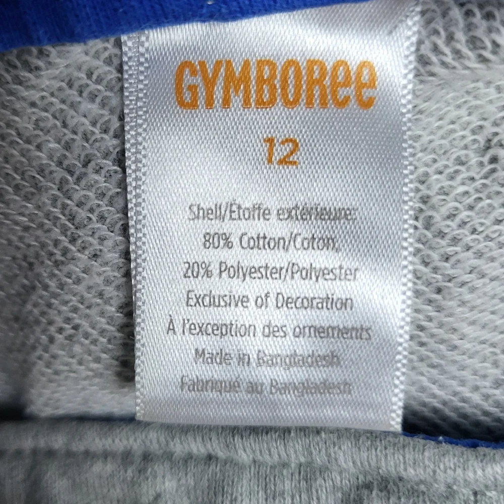 Gymboree Boys Gray Green Dinosaur‎ 3D Spikes Jogger Pants Hello Dino Sz 12